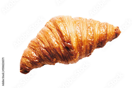 a croissant is shown on a white background