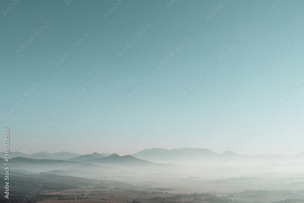 Fototapeta premium breathtakingly beautiful ultraminimalist photograph of serene morning sky showcasing perfect blend of soft hues