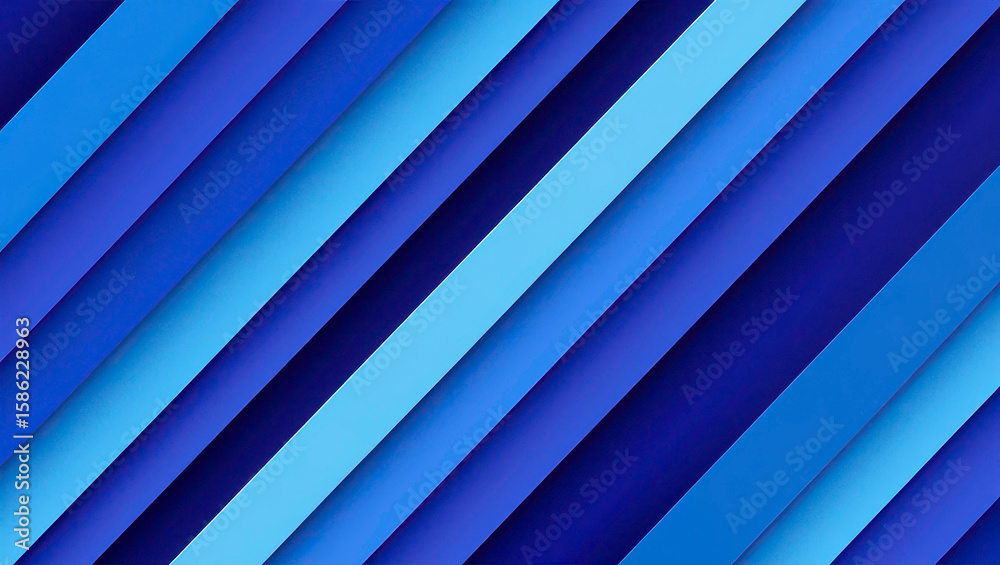 Fototapeta premium Abstract Background with Tonal Stripes and Gradient in cool hues 
