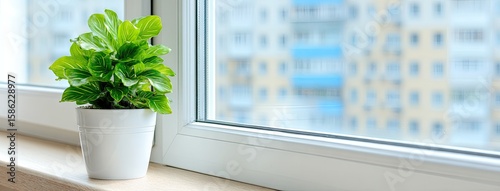Leaves of a calathea plant show brown spots in a home garden, as a person cleans surfaces nearby, emphasizing the importance of taking care of indoor plants.