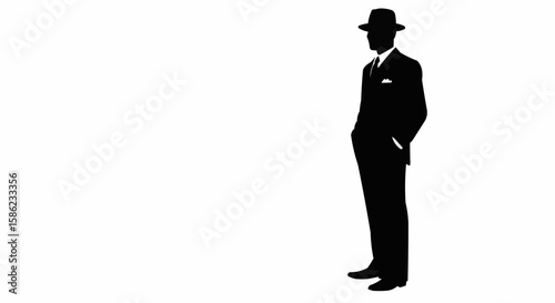 A Man in a Suit Silhouette.