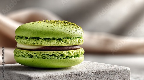   Green macaroni and cheese