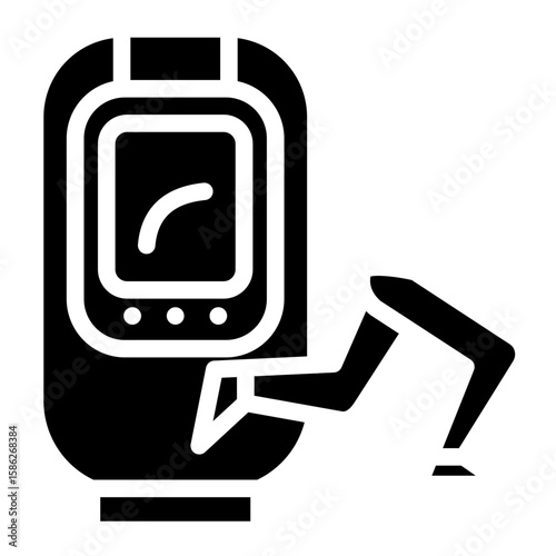 Pedometer Vector Style Icon