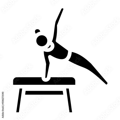 Gymnastics Vector Style Icon