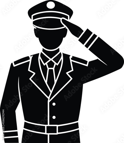 Police officer vector illustration featuring diverse people in uniform, perfect for business or art, in cartoon, silhouette, and realistic styles, symbol, standing, businessman, suit, work, face, fash