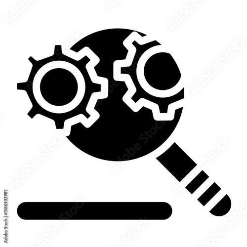 Search Engine Vector Icon Style