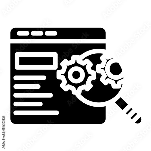 Search Engine Optimization Vector Icon Style