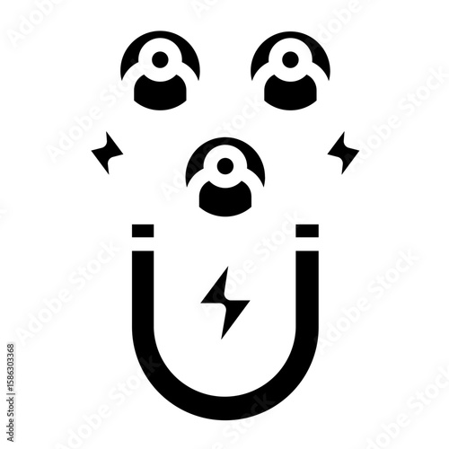 Lead Magnet Vector Icon Style