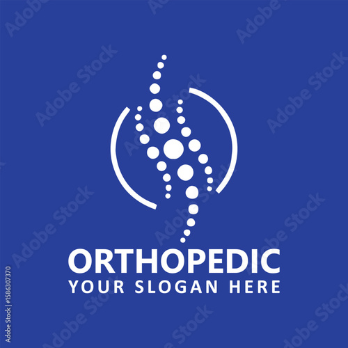 orthopedic logo design vector
