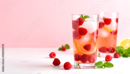 Wallpaper Mural Refreshing raspberry lemonade Torontodigital.ca