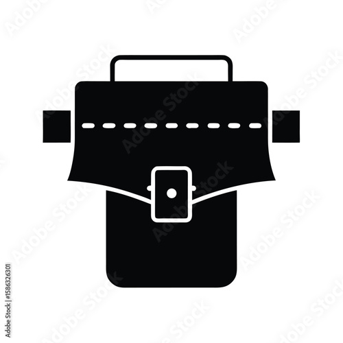 Black briefcase