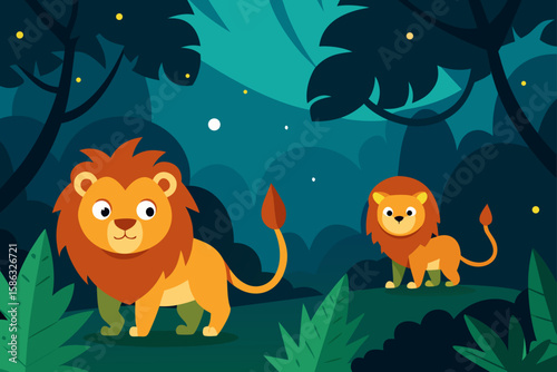 animals in the woods