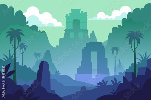 vector illustration of a city