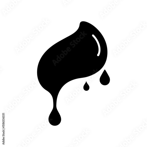 Creative ink splatter graphic on upper shoulder Line Art Vector illustration