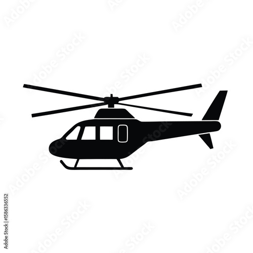 helicopter vector illustration