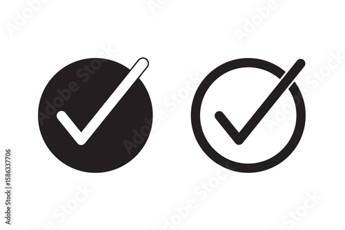 Icon, vector, isolated, certificate, set, check, buttons, value, client, positive, tick, quality, satisfaction, performance, ok, agency, selection, compliance, accept, approve, best, checkmark, choose