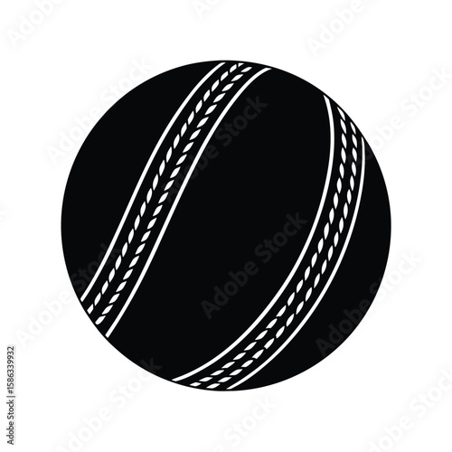 cricket ball vector illustration