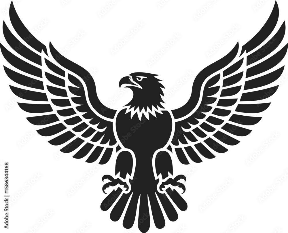 Obraz premium Roman eagle, majestic bird of prey, symbol of strength, power, and authority in ancient Rome