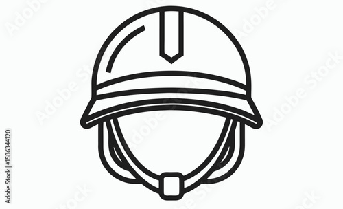 Military helmet icon Silhouette, soldier gear silhouette, protective headwear vector Helmet silhouette vector, military helmet silhouette vector illustration  