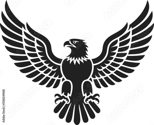 Roman eagle, majestic bird of prey, symbol of strength, power, and authority in ancient Rome