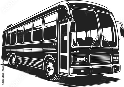 Tour bus, vintage transportation, public transit vehicle, travel coach, motor coach, transportation, commuter bus, charter service, sightseeing, passenger vehicle, road trip bus
