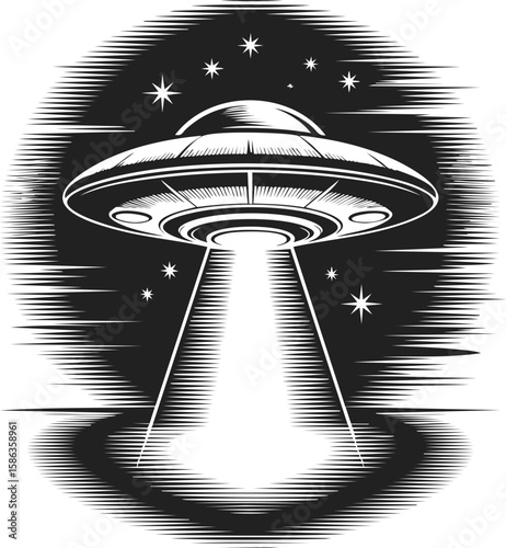 UFO flying saucer, extraterrestrial spacecraft, unidentified flying object, cosmic vehicle