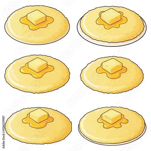 cooked grits and butter vector Vector. cooked grits and butter vector vector bundle.  cooked grits and butter vector black  vector, illustration, lineart bundle.eps