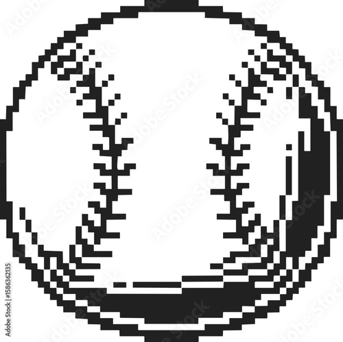 Vintage engraved illustration of a baseball, classic sports emblem for t-shirt prints and logo designs