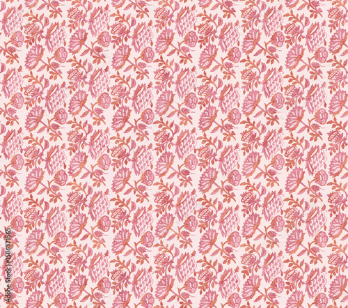 seamless floral indian kurti and top print design