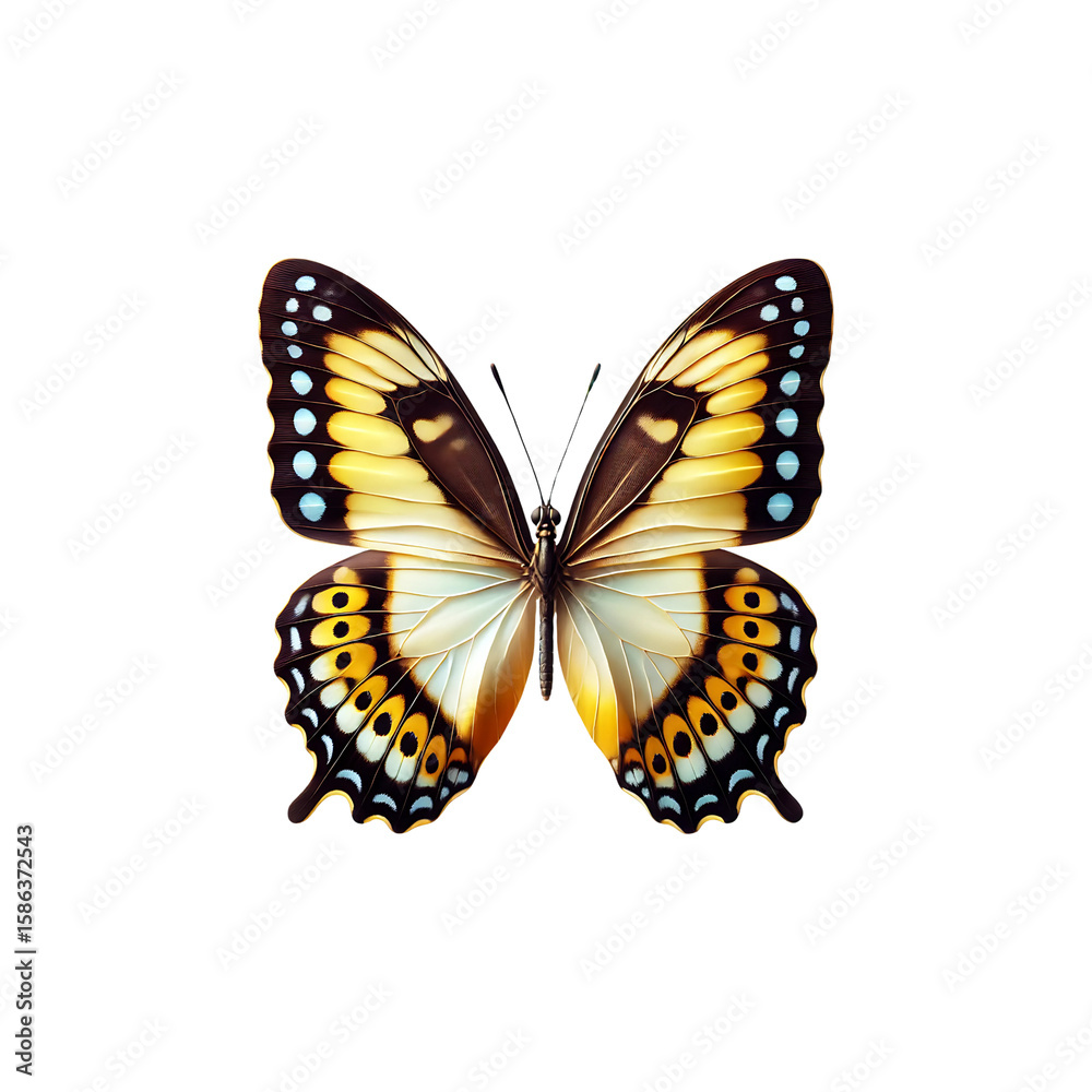 Fototapeta premium A butterfly with its wings fully spread