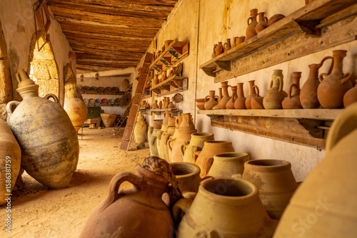 Traditional Berber Pottery and Crafts in a Desert Dwelling