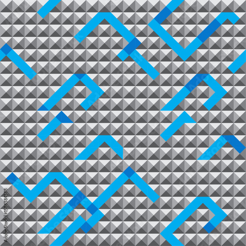 Seamless background created by many squares