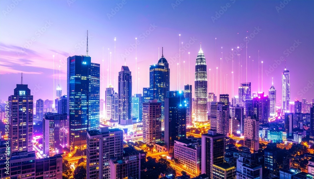 Fototapeta premium new york city skyline
