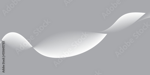 White paper background with a subtle curl and shadow, perfect for a blank document or elegant template design