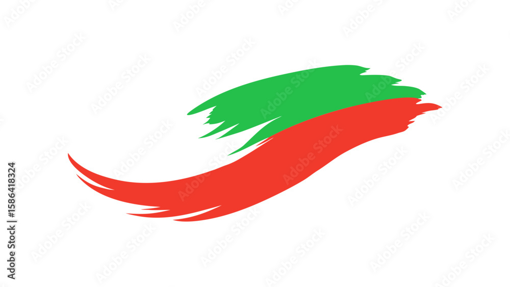 Naklejka premium abstract brushstroke vector art illustration