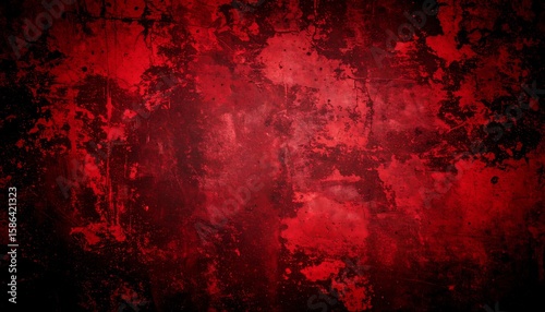 Deep crimson, textured, grunge background