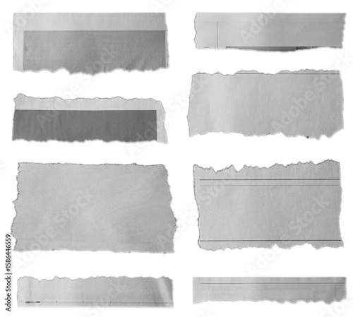 Torn pieces of paper