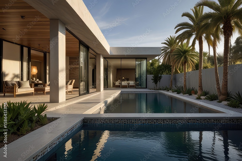 Fototapeta premium “Dream Home Vibes: Minimalist Luxury with a View”