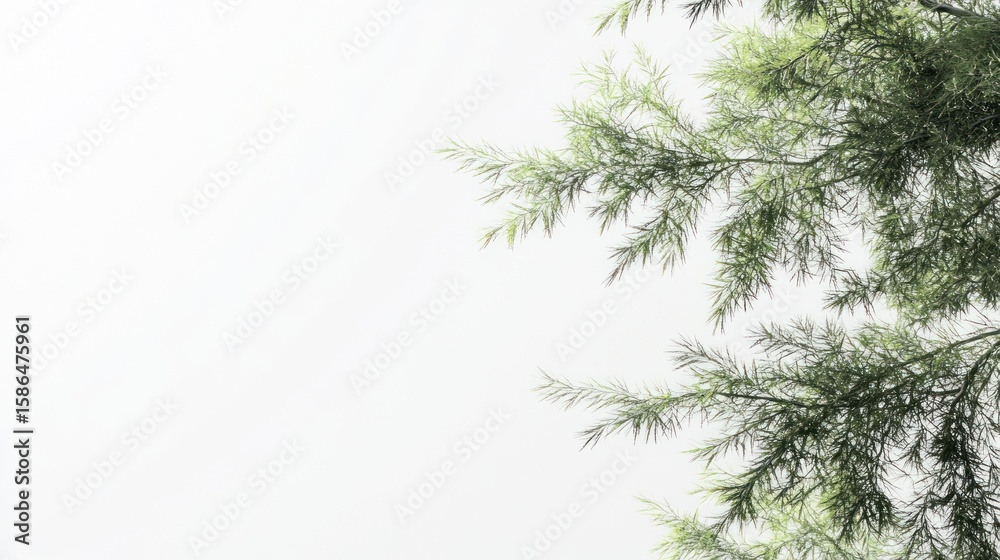 Obraz premium Light-filled branches against a pale sky