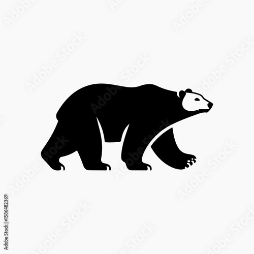 animal wildlife bear design element illustration