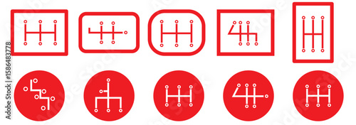 Gear box icon vector illustration isolated