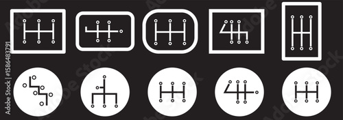 Gear box icon vector illustration isolated