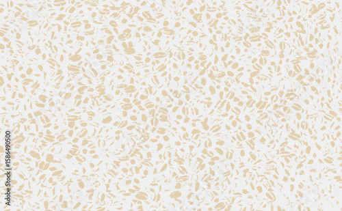 Coffee light color texture. Beige and white coffee background. Coffee beans print backdrop.