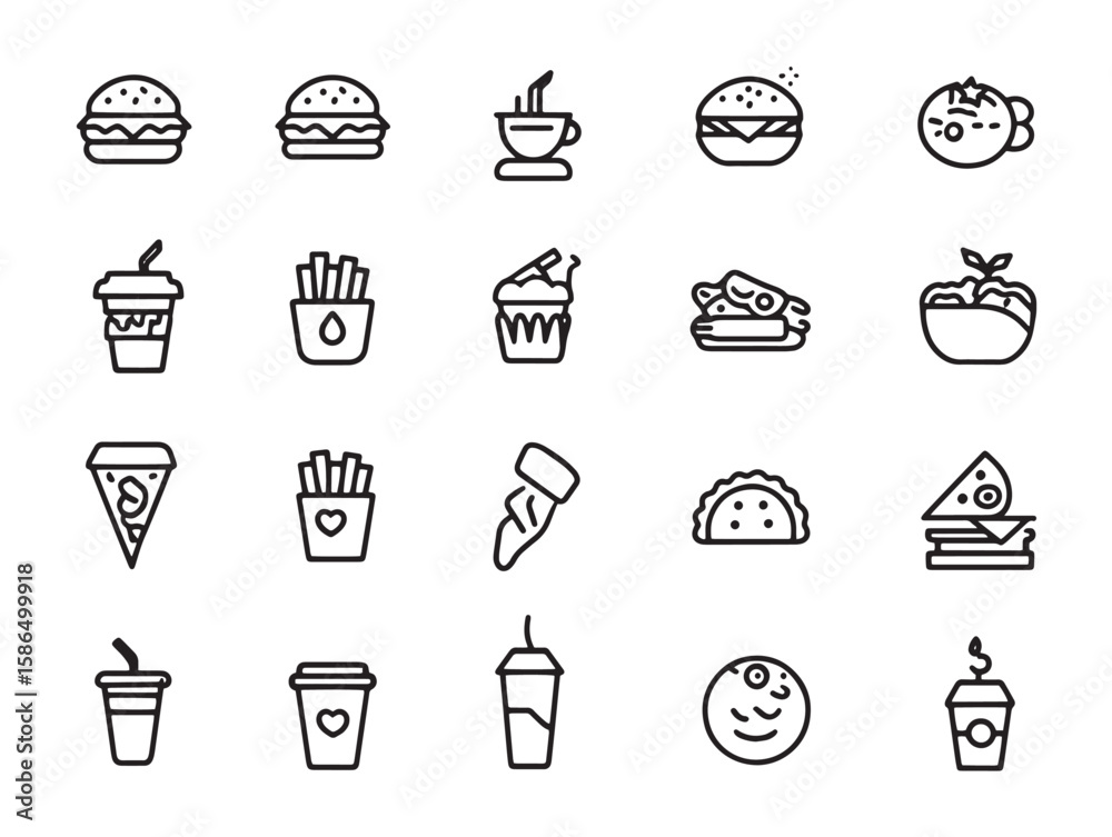 Speedy Grub Clean Minimalist 2D Line Vector Speedy Grub Clean Minimalist 2D Line Vector