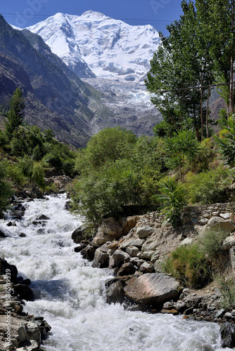 MOUNTAINS LANDSCAPE IN THE HIMALAYAS REGION OF NORTHERN PAKISTAN. 