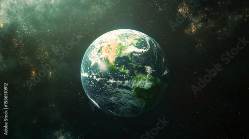 Green Earth Concept with Grass and Plants green grass globe world planet ecology environment
