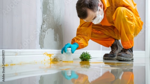 Applying waterproof sealant to basement walls for effective moisture protection and prevention