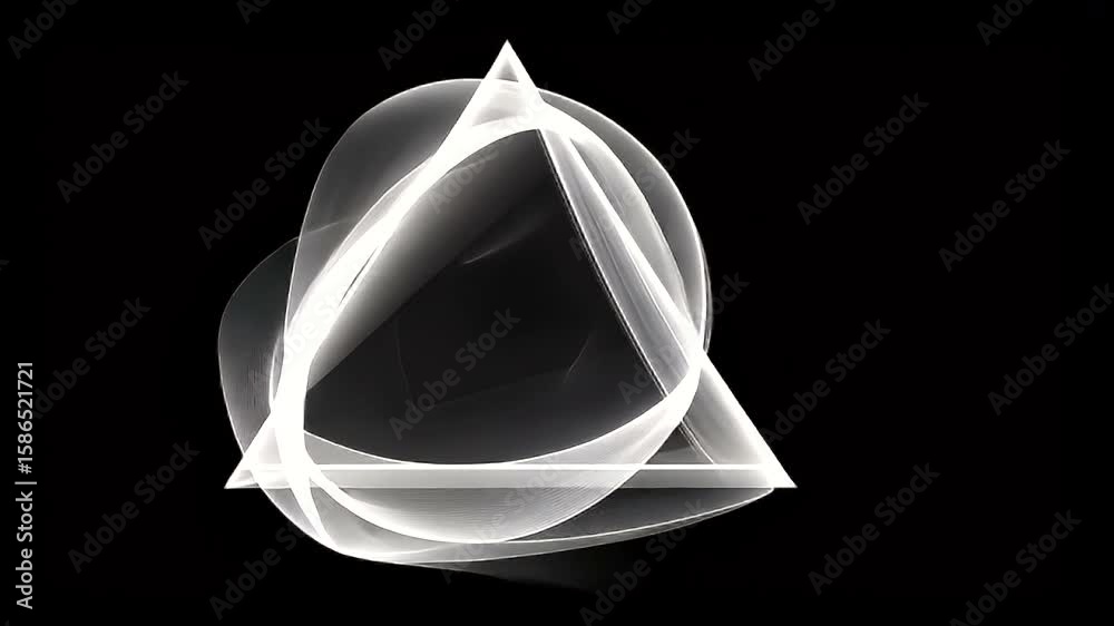 Abstract geometric design of a triangle