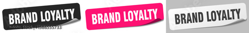 brand loyalty sticker. brand loyalty sticker set on white background