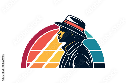 Pop art style designs logo vector on white background.01